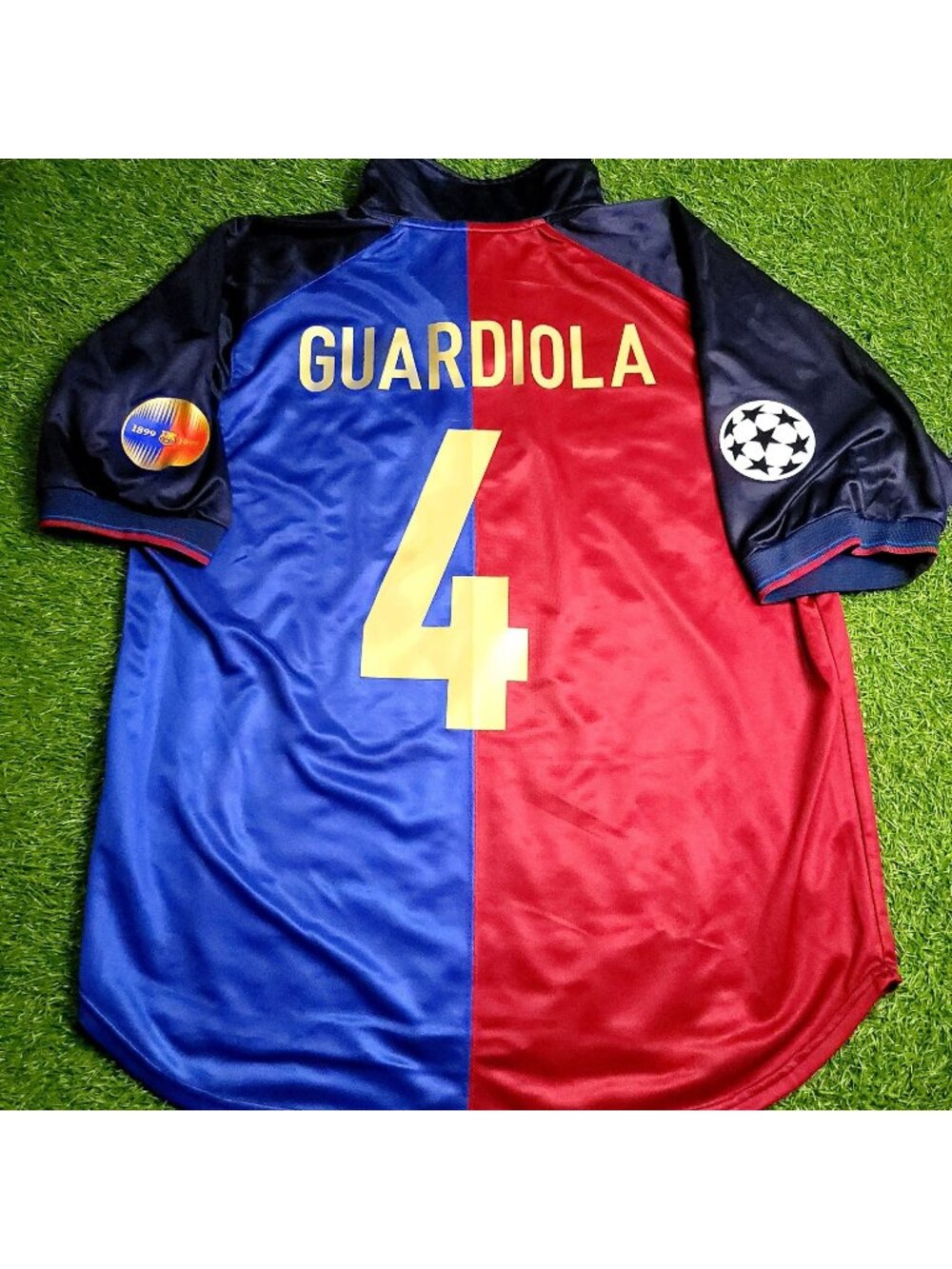 Guardiola Barcelona Centenary 1999 2000 Soccer Jersey L